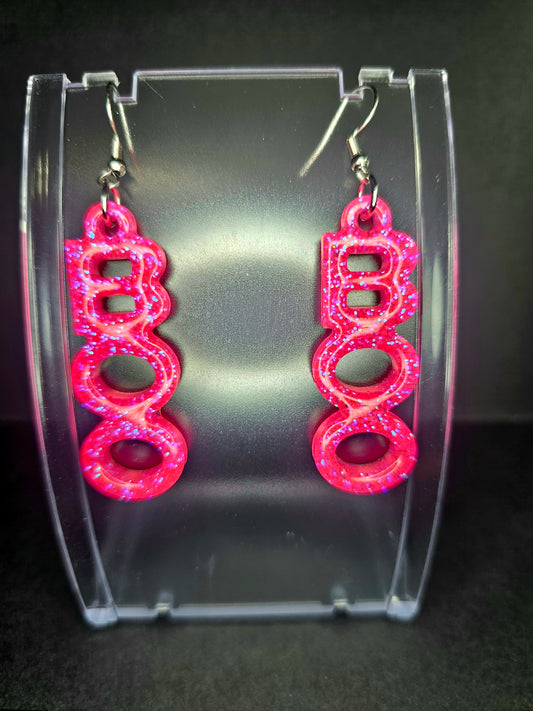 Dangle 'BOO' Earrings