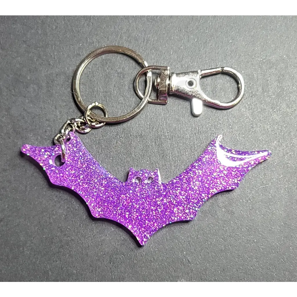 Bat Keychain - Purple - Keychains