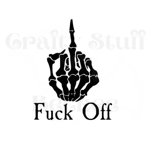 Fuck Off Vinyl Decal Die Cut Sticker - Vinyl Decals
