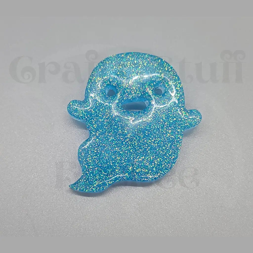 Happy Little Ghost Pin - Lt. Blue