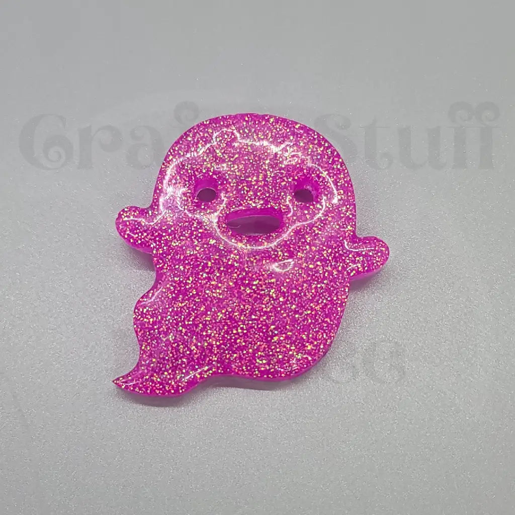 Happy Little Ghost Pin - Pink
