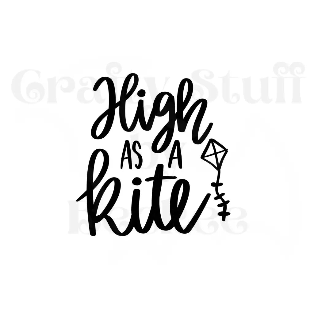High As A Kite Vinyl Decal Die Cut Sticker - Vinyl Decals