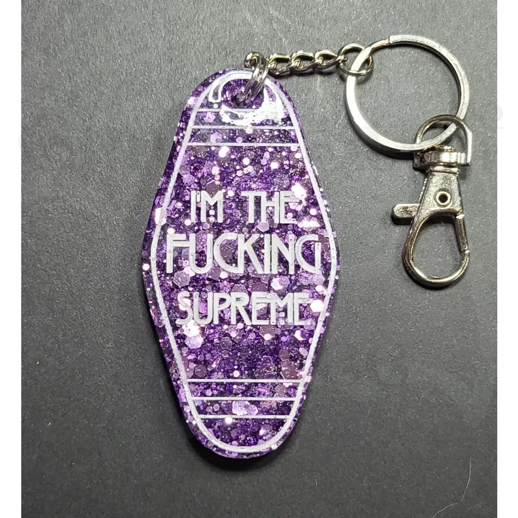 I’m The Fucking Supreme Keychain - Purple - Keychains