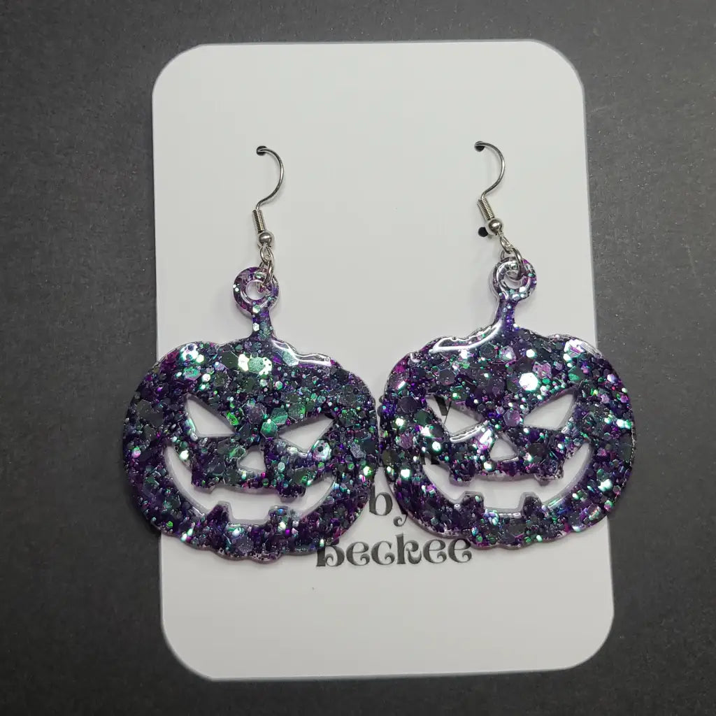 Jack O Lantern Dangle Earrings - Colorshift - Earrings