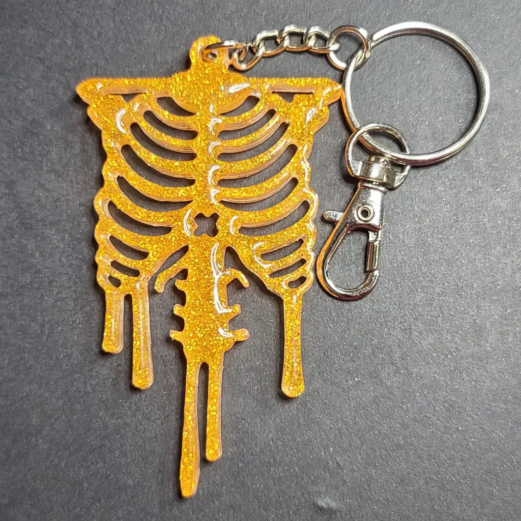 Ribcage Keychain - Orange - Keychains