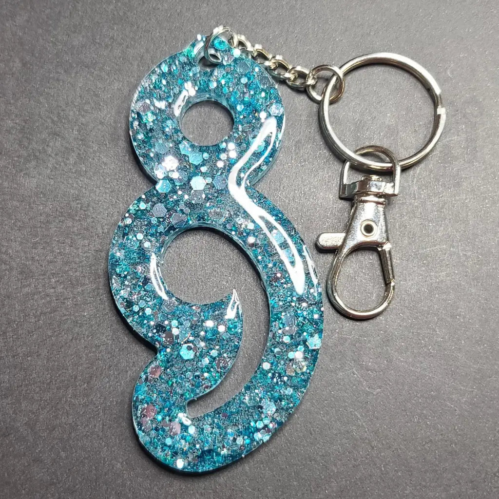 Semicolon Keychain - Blue - Keychains