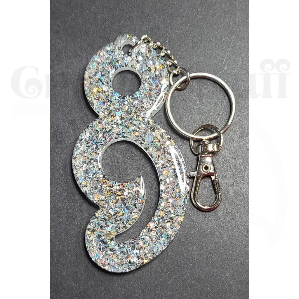 Semicolon Keychain - White - Keychains