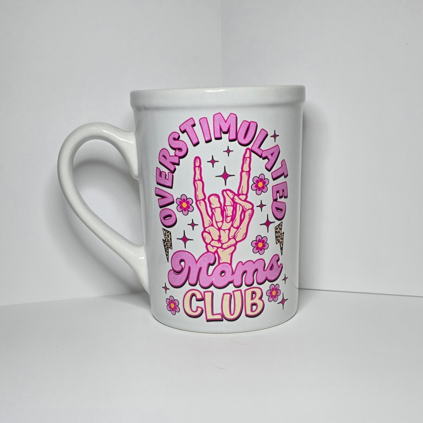 Overstimulated Moms Club 16 oz Ceramic Mug