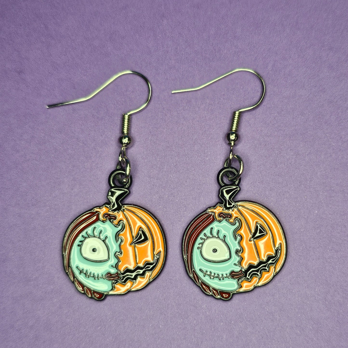 Halloween Charm Dangle Earrings Nightmare Before Christmas