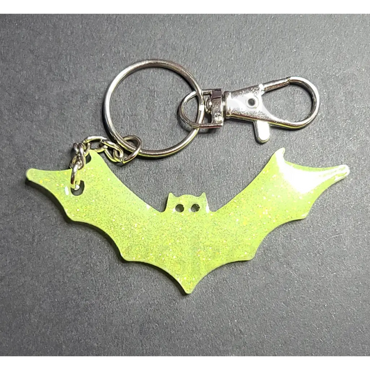 Bat Keychain - Light Yellow - Keychains