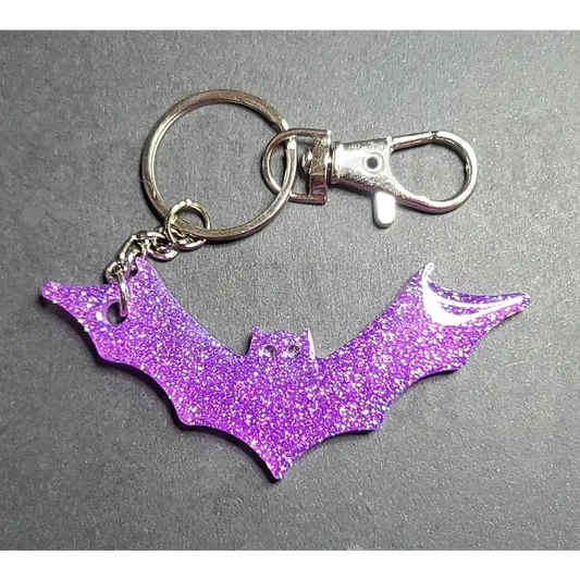 Bat Keychain - Purple - Keychains
