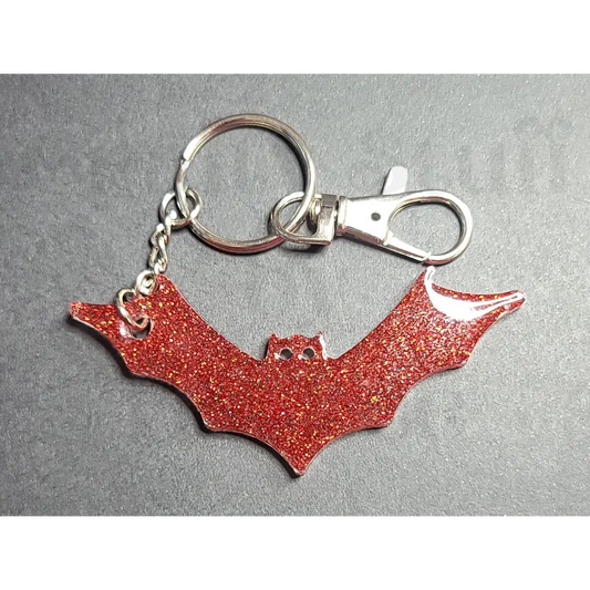 Bat Keychain - Red - Keychains