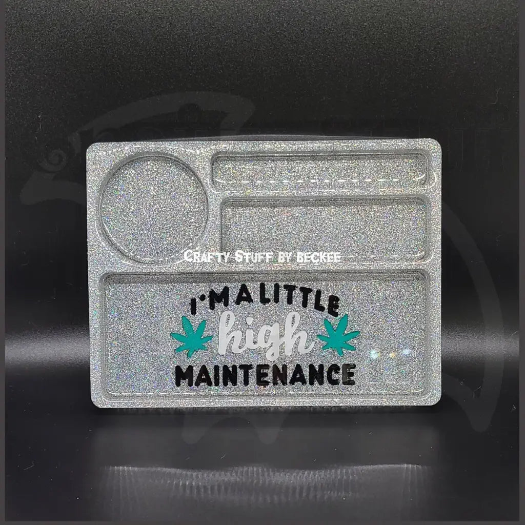 Handmade | Tray | Holographic Silver | I’m A Little High