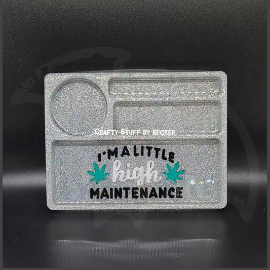 Handmade | Tray | Holographic Silver | I’m A Little High