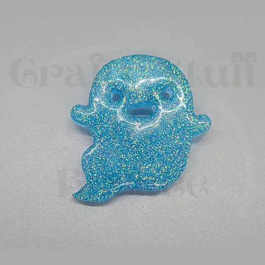 Happy Little Ghost Pin - Lt. Blue