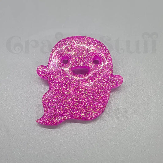 Happy Little Ghost Pin - Pink