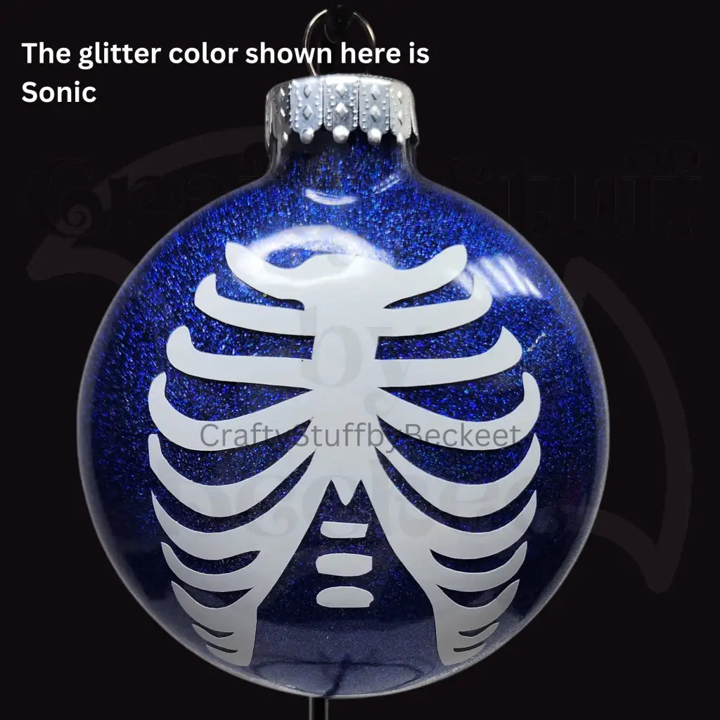 Human Ribcage Glass Ornament - Ornaments