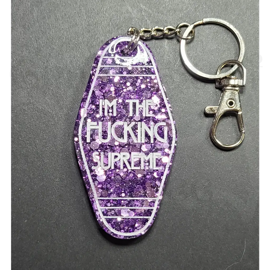 I’m The Fucking Supreme Keychain - Purple - Keychains