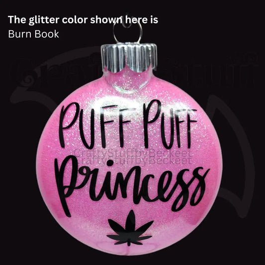 ’Puff Puff Princess’ Glass Ornament - Ornaments