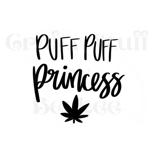 Puff Puff Princess Vinyl Decal Die Cut Sticker - Vinyl