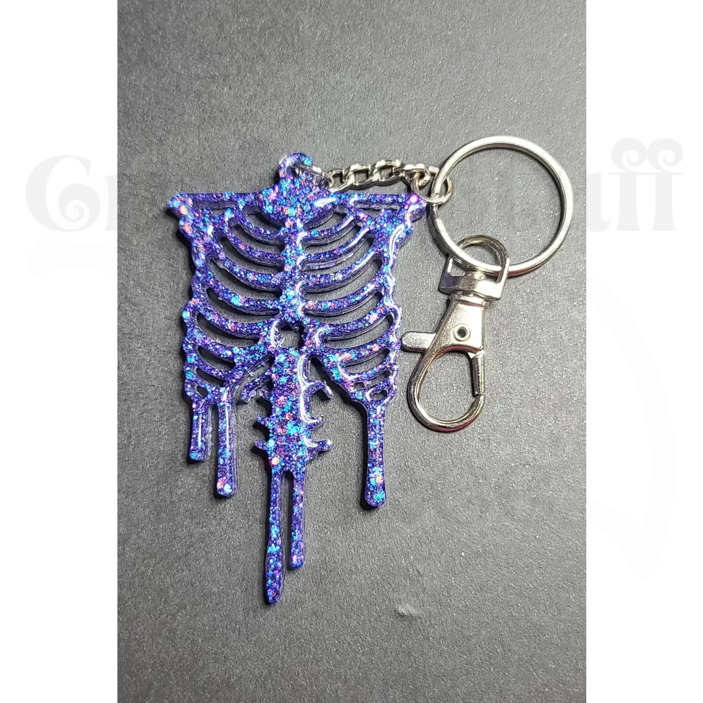 Ribcage Keychain - Blue - Keychains