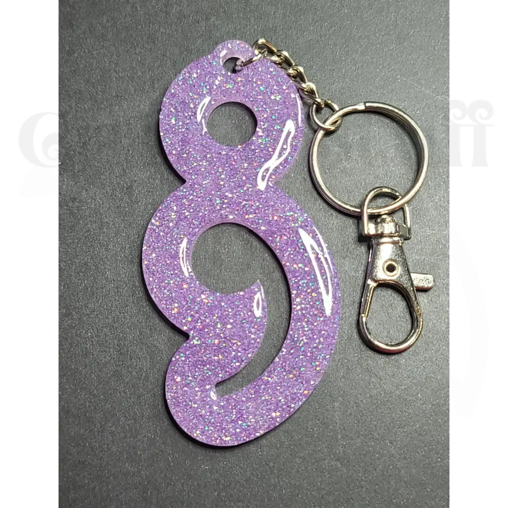 Semicolon Keychain - Lavender - Keychains