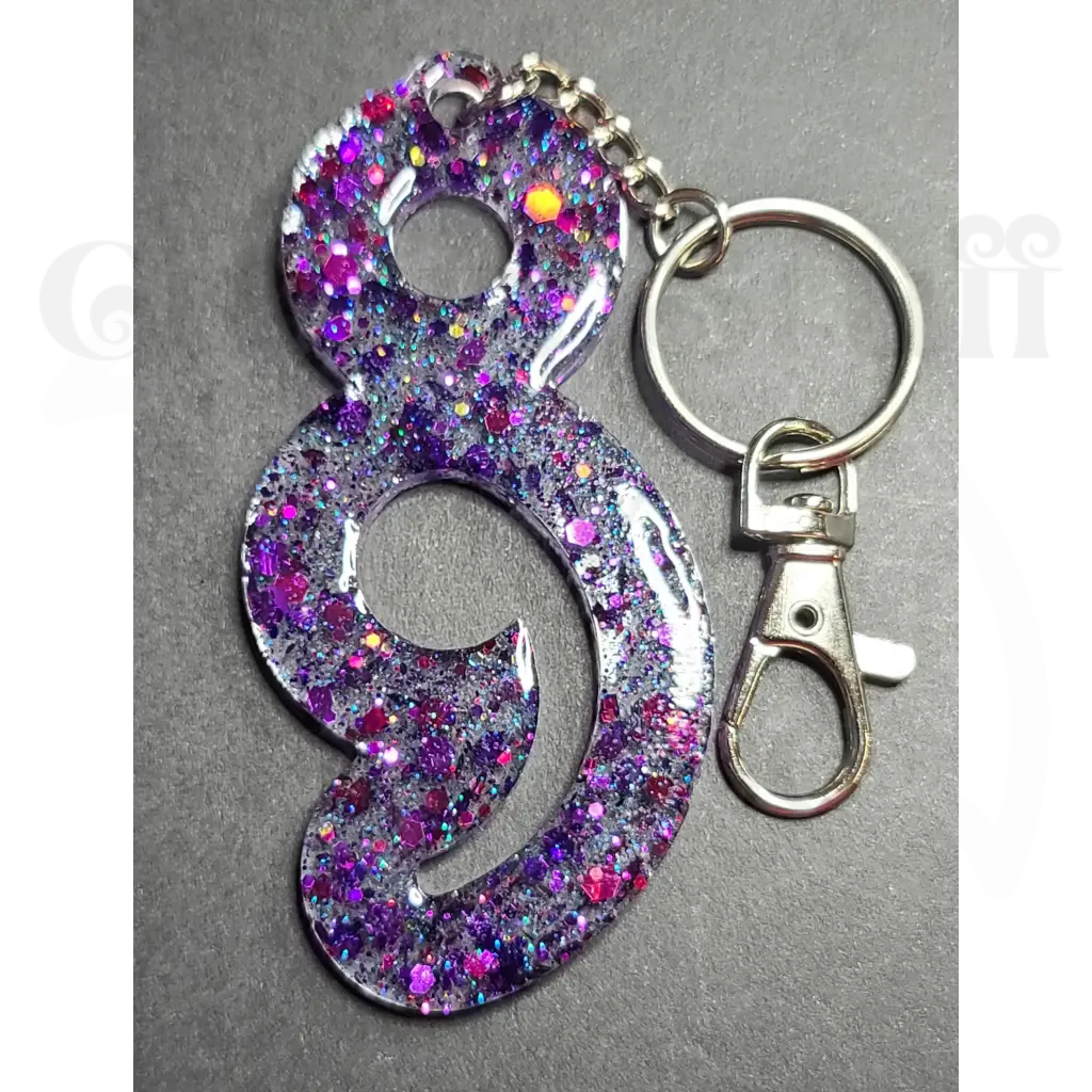 Semicolon Keychain - Purple - Keychains